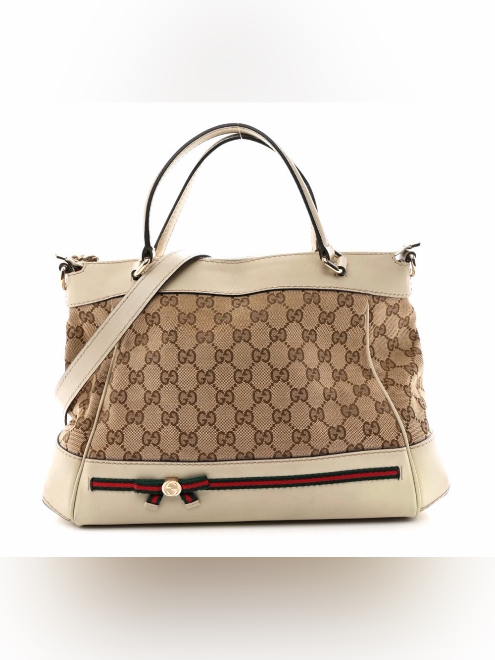 ✨ Authentic Gucci GG Canvas Web Mayfair Tote Bag ✨